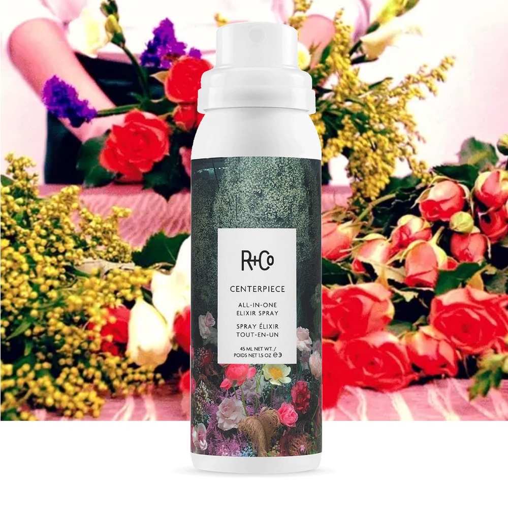 New R+Co Centerpiece all in one elixir hair spray (mini)